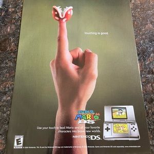 Super mario 64  nintendo ds game print ad